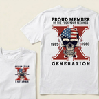 Custom GEN X Birth Year Proud Member Of The Fuck Your Feelings T-Shirts