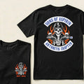 Custom Year Sons Of Aspirin Arthritis Chapter Funny Biker Skull Motorcycle Graphic T-Shirt