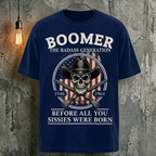 Boomer The Badass Generation Before All You Sissies Were Born Human Skeleton T-Shirt