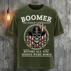 Boomer The Badass Generation Before All You Sissies Were Born Human Skeleton T-Shirt