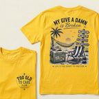 My Give A Damn Is Broken Beach Retro T-Shirt