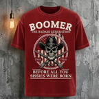 Boomer The Badass Generation Before All You Sissies Were Born Human Skeleton T-Shirt