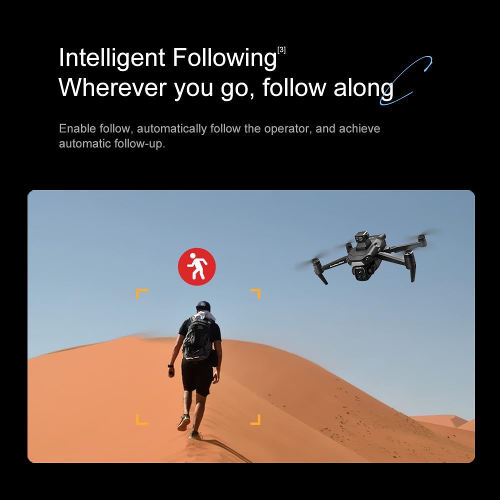 V918 GPS Drone with 8K Camera for Adults, RC Drones with 5 inch HD Screen, 90 Mins Flight Time, 3KM Long Control Range, 360° Obstacle Avoidance, Headless Mode, Auto Return, Circle Fly and Follow Me