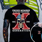 Custom GEN X Birth Year Proud Member Of The Fuck Your Feelings T-Shirts