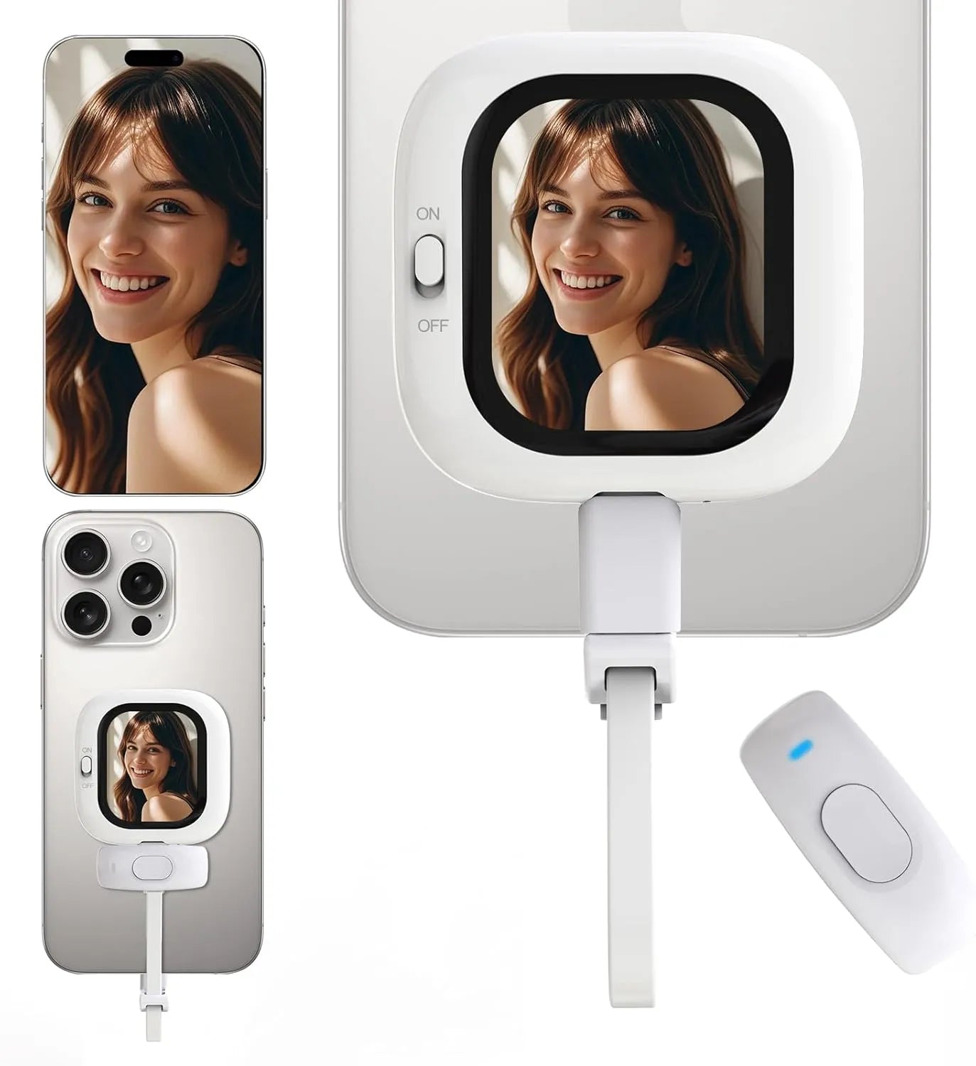 Phone Rear Camera Selfie Monitor Screen - AMOLED Real-Time Preview for Vlogging & Live 🤳✨