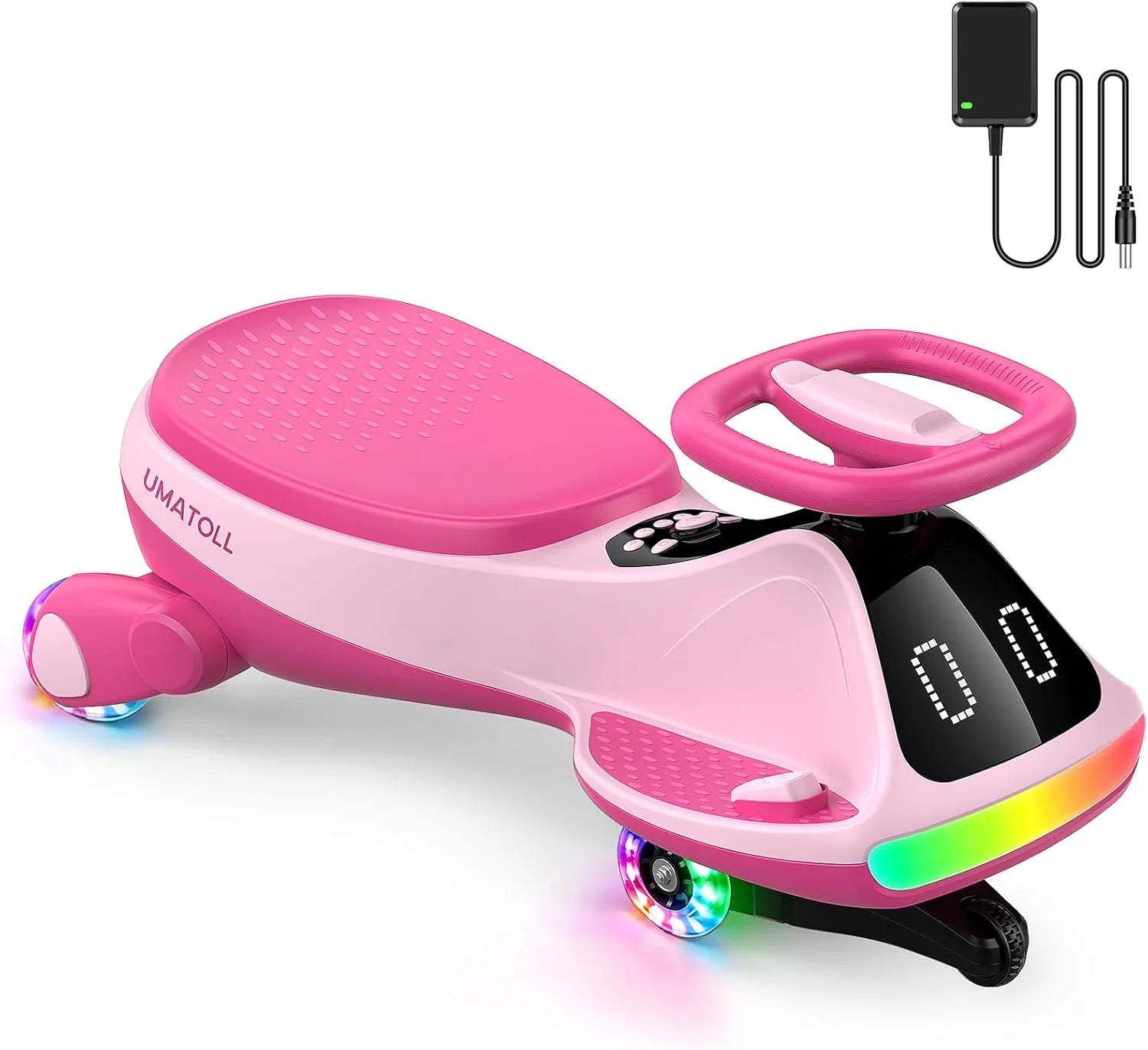 🎉LAST DAY – 50% Off!⏰️  12V Electric Wiggle Car for Kids 3+ | Pedal & Rechargeable Ride-On Toy