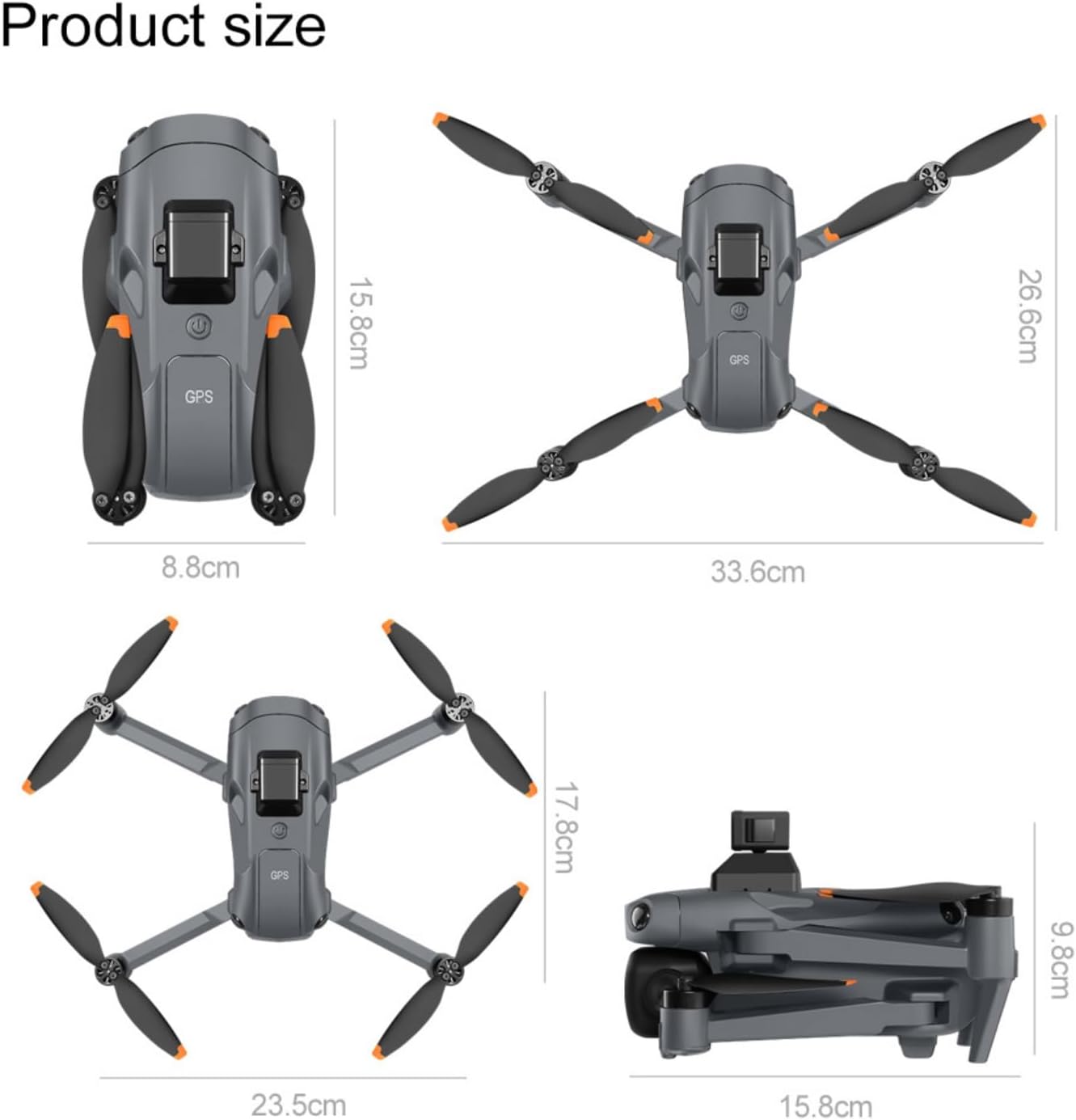 V918 Drones with Camera for Adults 4K, Under 249g Foldable Quadcopter, 8k Camera Drone with large screen controler and GPS Auto Return, Follow Me, Easy for Beginners,3 batteries