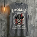 Boomer The Badass Generation Before All You Sissies Were Born Human Skeleton Tank Top