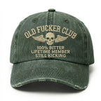 Old Fuckers Club Lifetime Member Embroidery Cap