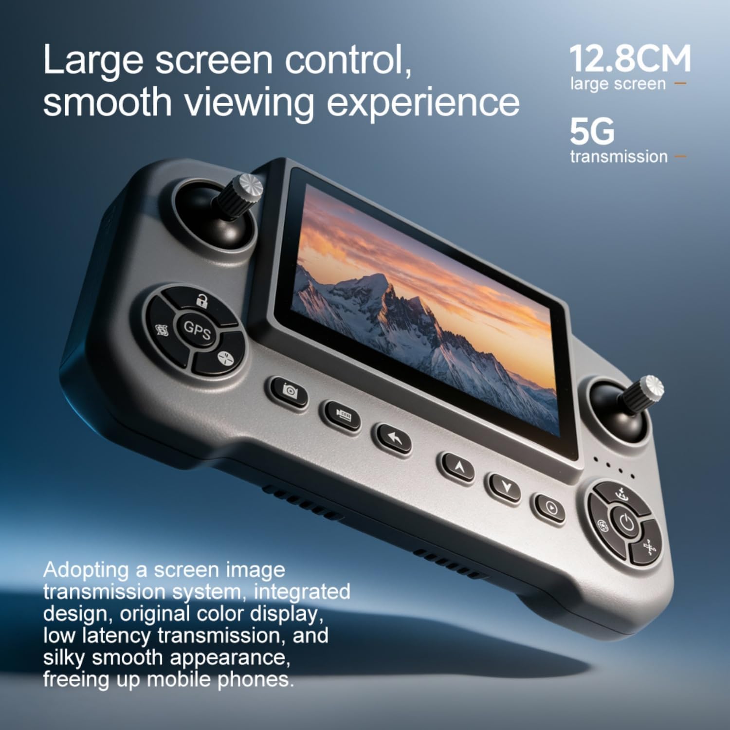 V918 Drones with Camera for Adults 4K, Under 249g Foldable Quadcopter, 8k Camera Drone with large screen controler and GPS Auto Return, Follow Me, Easy for Beginners,3 batteries