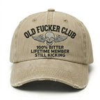 Old Fuckers Club Lifetime Member Embroidery Cap