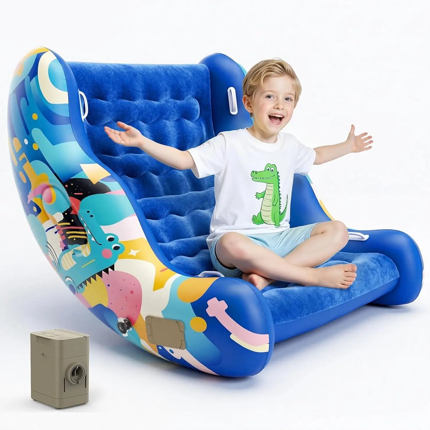 Inflatable Rocking Sensory Chair for Kids - Cloud Rocker for Autism & ADHD Support ☁️🧘‍♂️