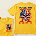 PROUD MEMBER OF THE FUCK YOUR FEELINGS 1965 1980 GEN X Custom Your Year T-Shirt