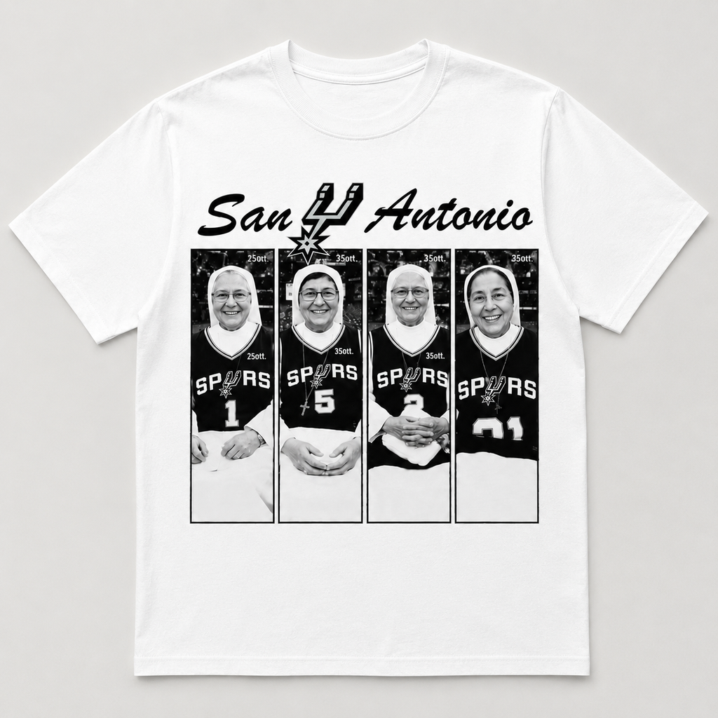 Holy Hoops San Antonio Shirt | Funny Basketball Nuns Graphic Tee | Spurs Fan Gift