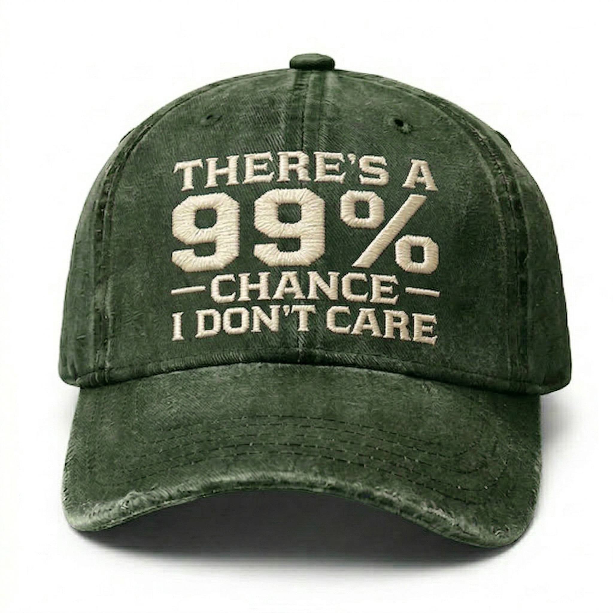 There's A 99% Chance I Don't Care Embroidery Cap