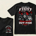 Custom EST.Year Too Old To Fight Too Slow To Run But I Can Still Out-Fish You Fishing Legend Graphic T-Shirt