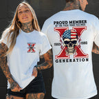 Custom GEN X Birth Year Proud Member Of The Fuck Your Feelings T-Shirts