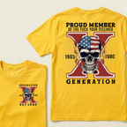 PROUD MEMBER OF THE FUCK YOUR FEELINGS GEN X Custom Your Year T-Shirt