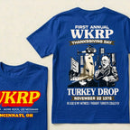 First Annual Wkrp Thanksgiving Day Turkey Drop November 22 1978 As God Is My Witness I Thought Turkeys Could Fly Graphic T‑Shirt