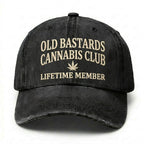 Old Bastards Cannabis Club Lifetime Member Embroidered Cap