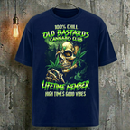 100% Chill Old Bastards Cannabis Club Lifetime Member T-Shirt