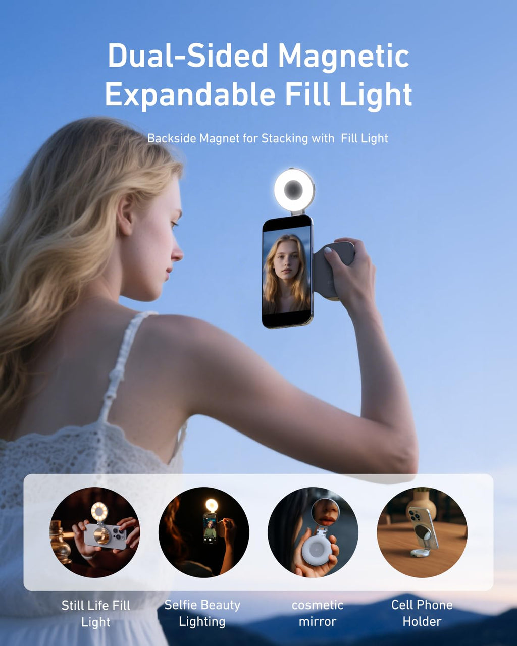 Magnetic Phone Camera Grip & LED Selfie Light Bundle 📸✨