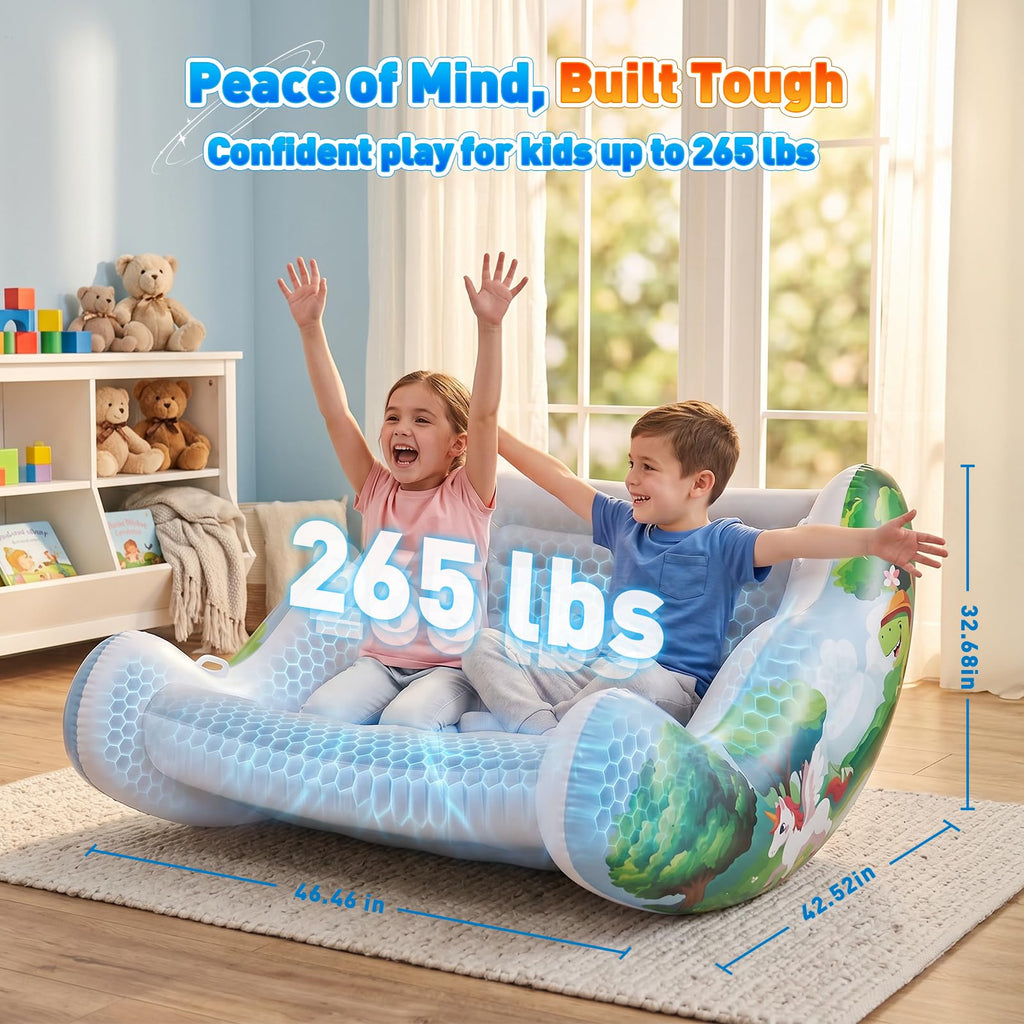 Inflatable Rocking Sensory Chair for Kids - Cloud Rocker for Autism & ADHD Support ☁️🧘‍♂️
