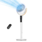 Fan for Bedroom, 120° Oscillating Standing Fan, 85ft Air Circulator With Remote, DC Motor Quiet Floor Fan